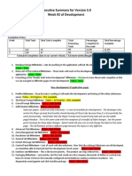 Executive Summary For Version 3.0 Week #2 of Development