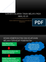 Kesan Kemerosotan dan Kejatuhan Melaka kepada Pemerintah