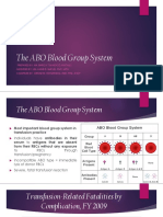 LECTURE 6 The ABO Blood Group System