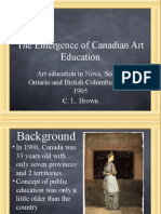 The Emergence of Canadian Art Education