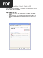 Installation Notes For Windows XP: Step 1: To Enable Indic IME