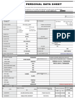 Personal Data Sheet Filing Guide