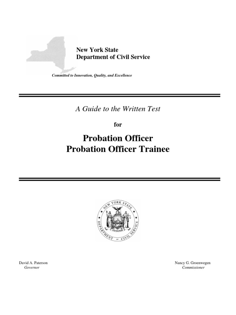 Probation Officer Test Guide PDF Juvenile Delinquency Multiple Choice