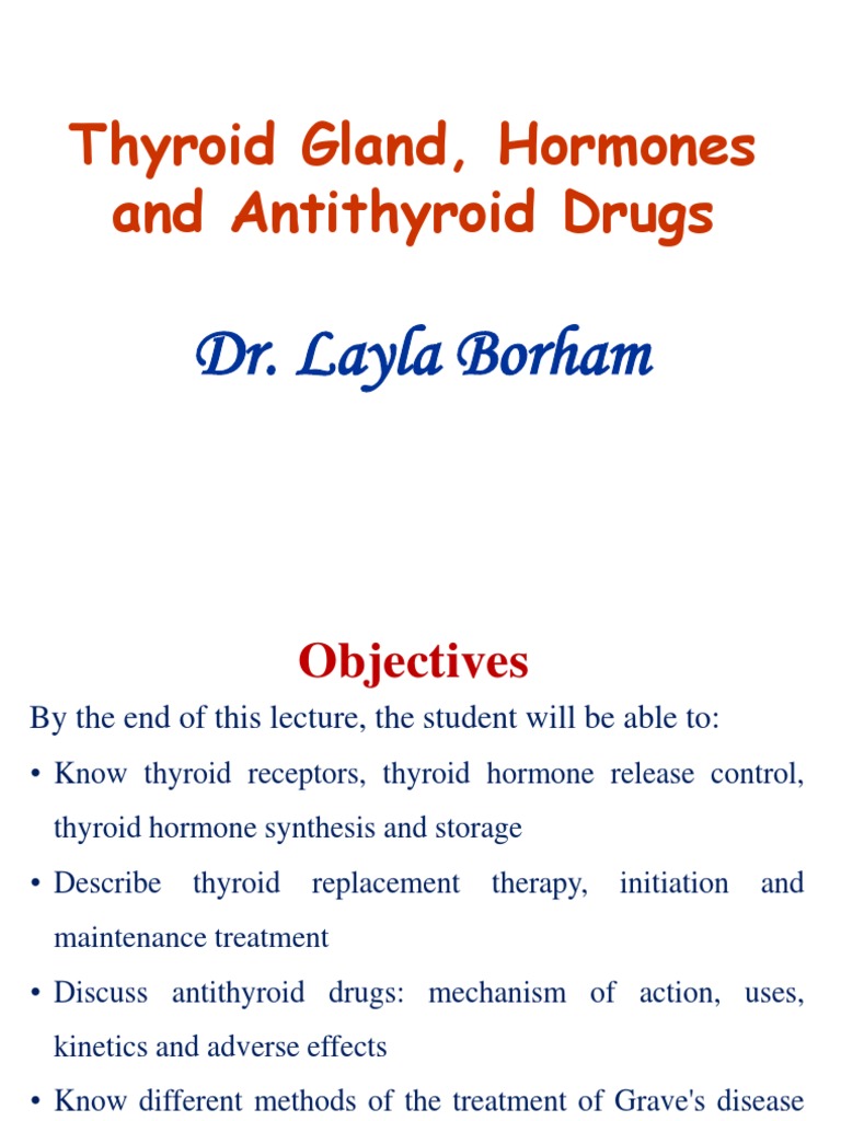 Thyroid Hormones and Treatments Overview | PDF | Hyperthyroidism ...