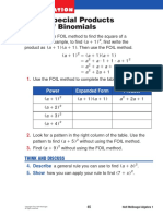 Partial Product - Binomial