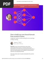 How To Build Your Own Neural Network From Scratch in Python