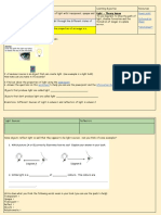 Power Point Information Sheet Worksheet : Light - Theory Lesson