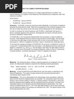 Validation Natural Frequency of a Simply Supported Beam 2016