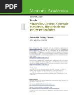 LEVORATTI, Alejo - Corregir El Cuerpo. Vigarello PDF