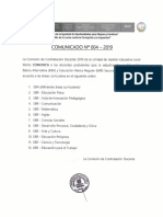 Cronograma Proceso de Contratación Docente 2019