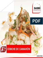 Cebiche de Camaron by sasmi Perú concesionario de alimentos