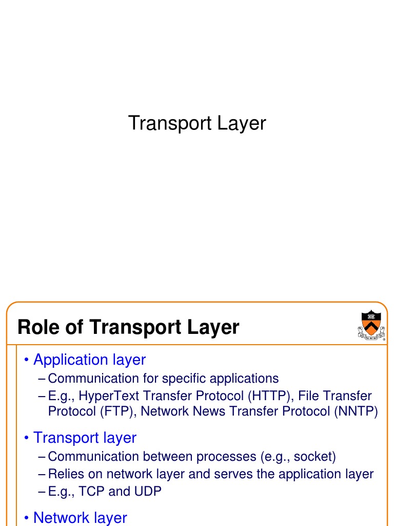 Understanding Transport Layer Protocols | PDF | Transmission Control ...