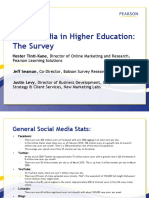 Social Media in Higher Education: The Survey: Hester Tinti-Kane, Director of Online Marketing and Research