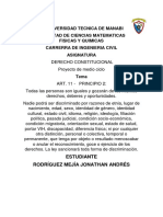 Proyecto de Derecho Constitucional