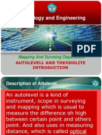 Autolevel and Theodolite Introduction
