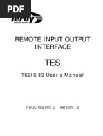 Remote Input Output Interface: Tesis 32