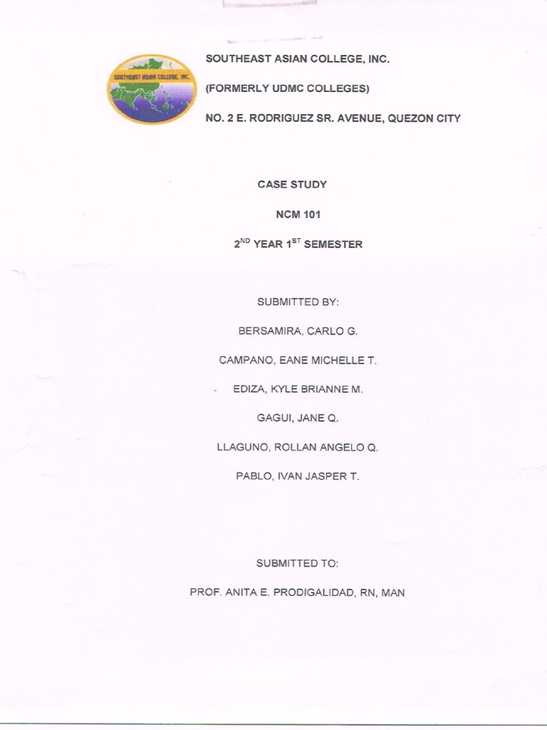 Case Study Sample PDF PDF