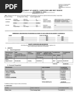 Sworn Statement of Assets, Liabilities and Net Worth