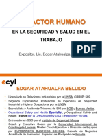 El Factor Humano en La Seguridad y Salud en El Trabajo - 1ra Sesión