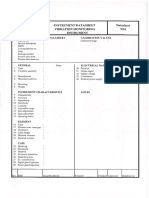 Format For Instrumentation Equipment Data Sheet