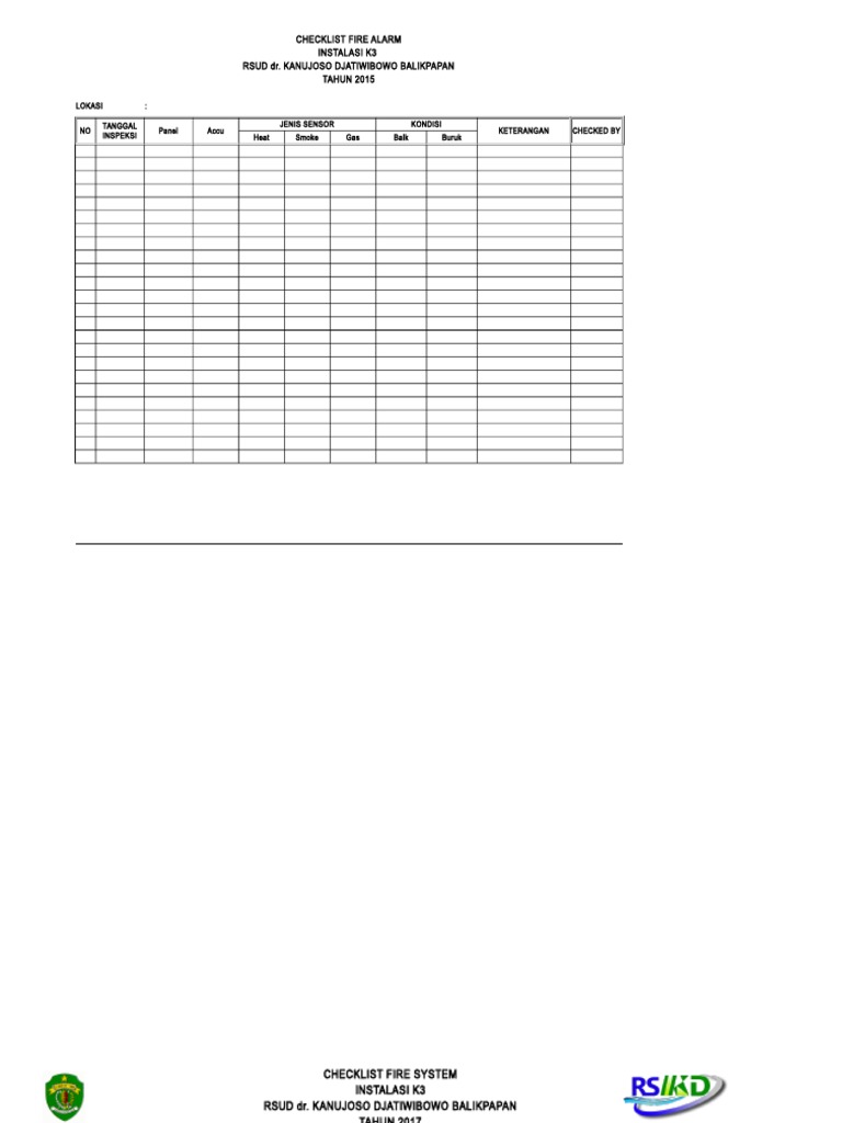 Checklist Fire Alarm | PDF