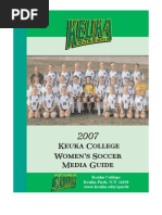 2007 Women's Soccer Media Guide