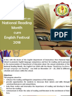 Narrative Report On English Fest 2018