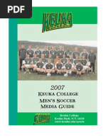 2007 Men's Soccer Media Guide