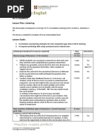 IELTS Lesson Plan