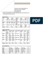 Uniform Sizing Chart