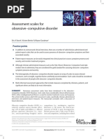 Assessment Scales For Obsessivecompulsive Disorder Neuropsychiatry