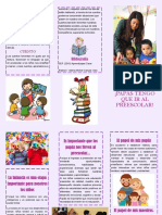folleto preescolar 