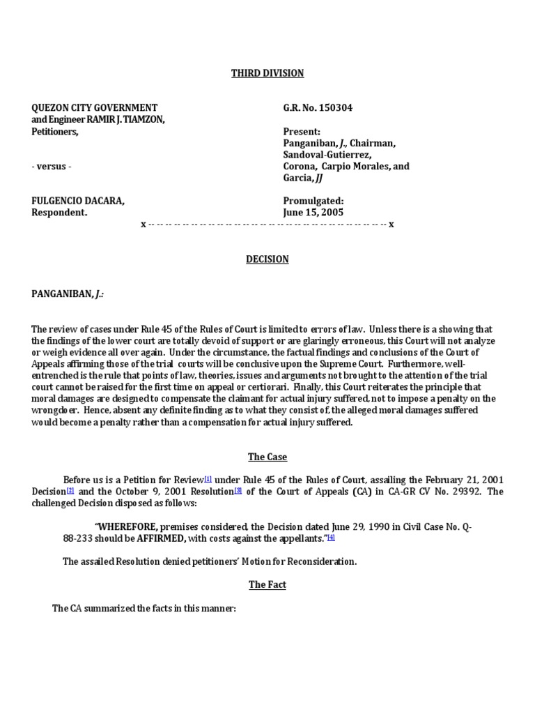 7. Proximate cause definition - QUEZON vs DACARA.docx ...