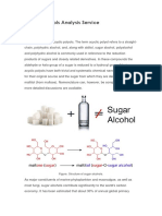 Sugar Alcohols Analysis Service