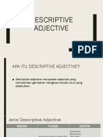 DESCRIPTIVE ADJECTIVE