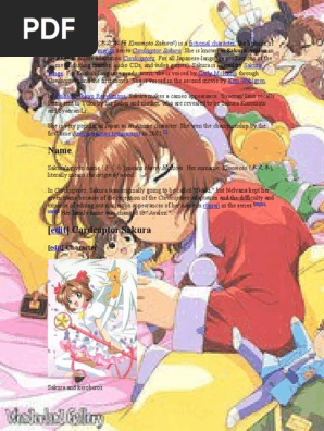 Sakura Kinomoto Pdf Nature Leisure
