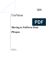 IBM Universe PItoUV