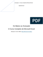 O Curso Completo de Excel: do Básico ao Avançado