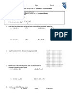 Arithmetic Sequences & Series Worksheet