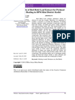 The Benefits of Red Betel Leaf Extract For Perineal Wound Healing in BPM Rini District Kediri