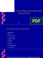 Peritoneum, Organ Intraperitoneal Dan Organ Retroperitoneal