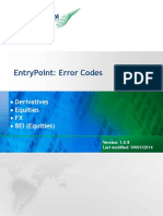 Entry Point Error Codes BMF