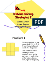 Problem-Solving Strategies I
