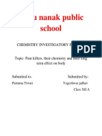 Guru Nanak Public School: Chemistry Investigatory Project