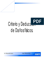 Criterios de Daños Fisicos