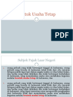 Bentuk Usaha Tetap