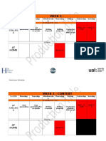 Production Scheduele