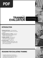 Training Evaluation