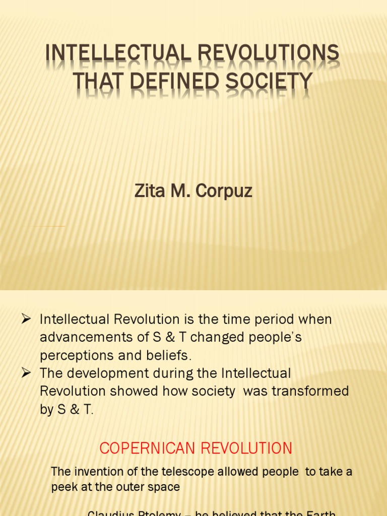 Key Intellectual Revolutions in Society | PDF | Heliocentrism | Astronomy