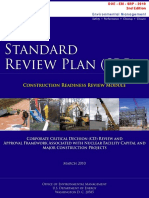 Standard Review Plan (SRP) : Construction Readiness Review Module